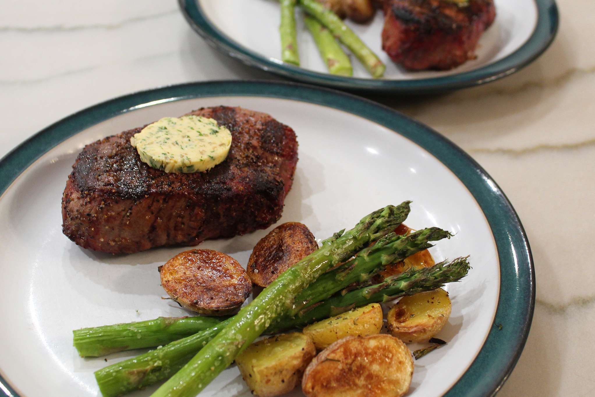 St. Valentine's Day steak dinner at home