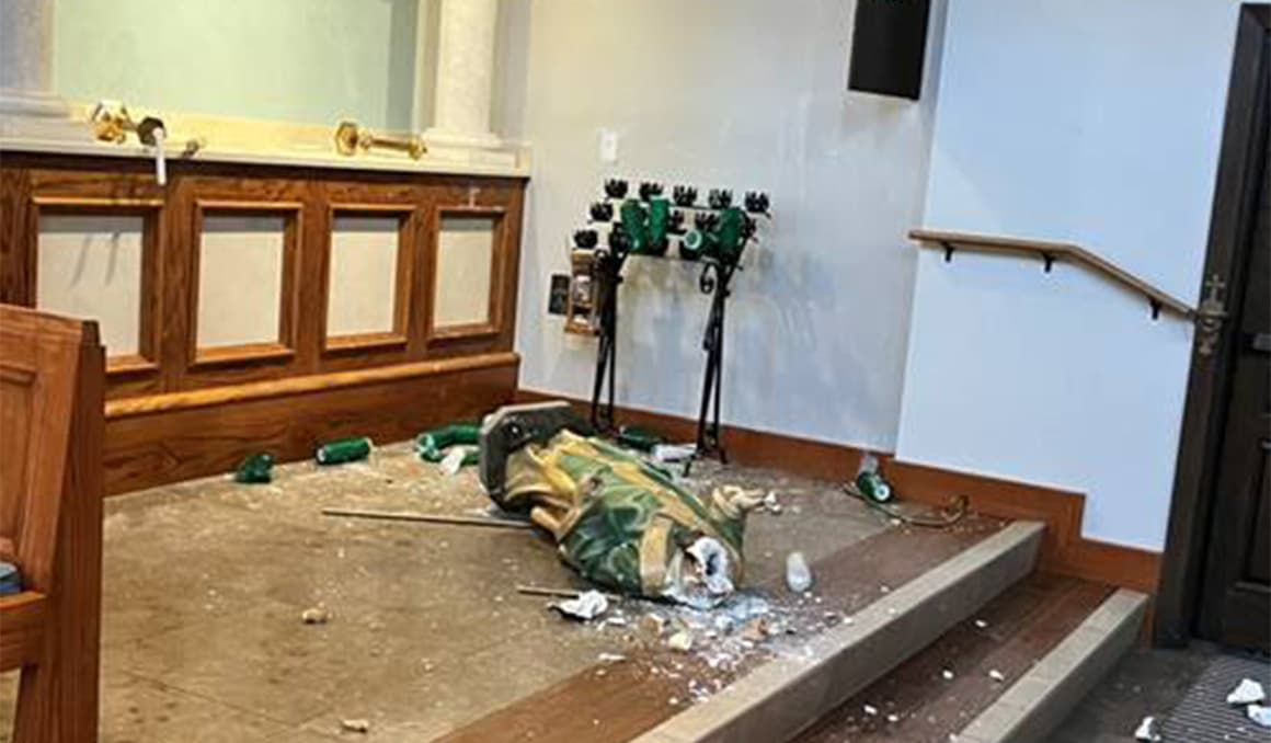 Trump says he’s going to look into Kansas Catholic church vandalism: ‘I love Wichita’