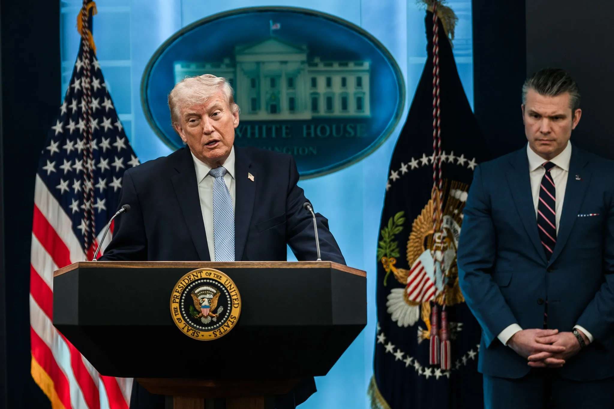 Trump says Iran talks progressing slowly, warns military option remains if no deal is reached