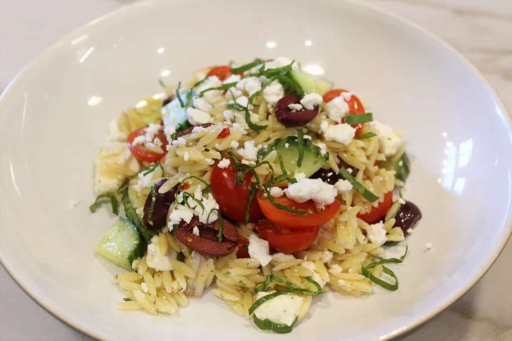 Lemon Feta Orzo Salad