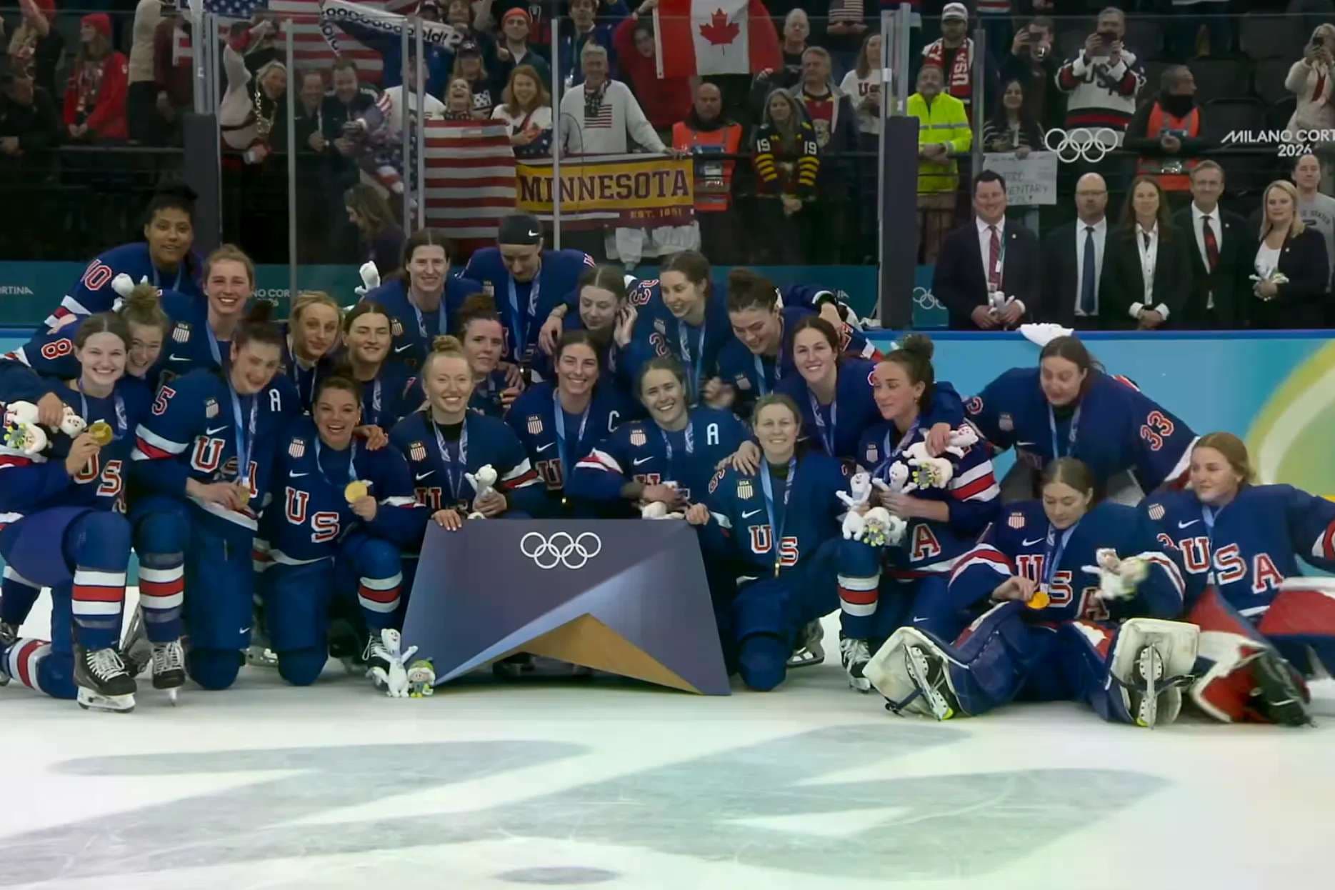US Olympic women’s hockey team wins gold, capping undefeated run
