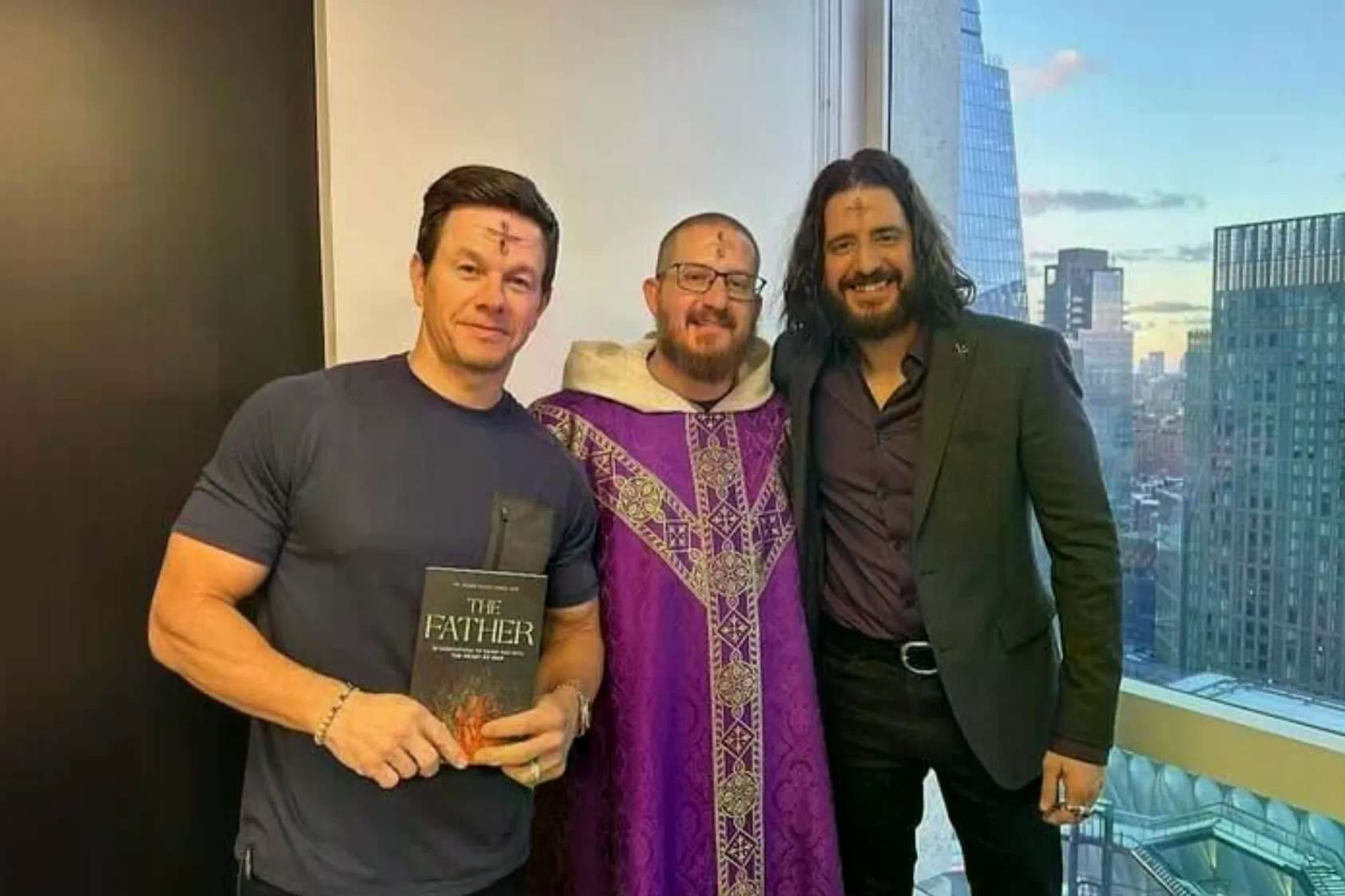 Catholic celebrities share their ashes across social media