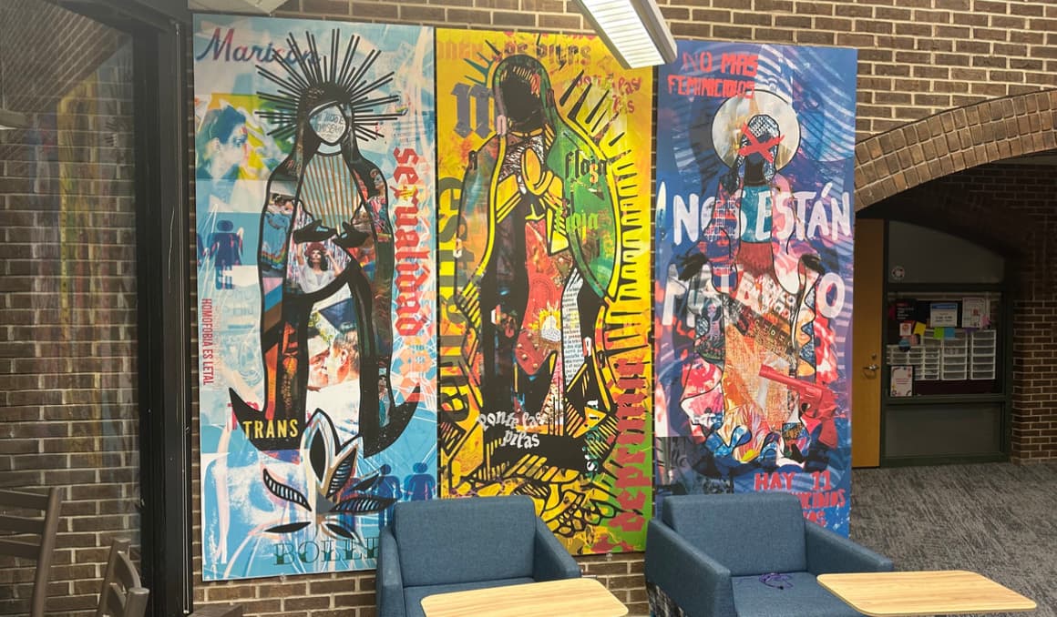 2 GOP Michigan lawmakers join students protesting public university’s Our Lady of Guadalupe art display