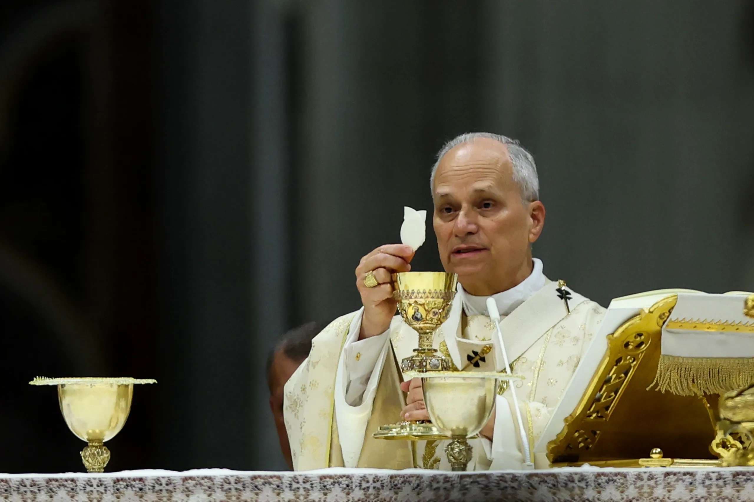 Pope Leo calls the Eucharist a ‘powerful antidote to division’