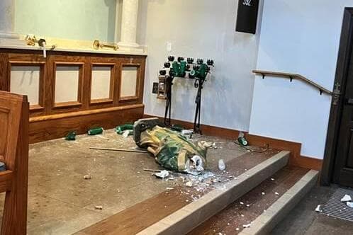 Police arrest suspect for desecrating Wichita Catholic church; FBI aiding investigation